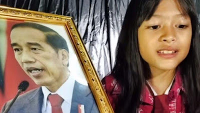 Viral Bocah Perempuan Curhat Kepada Presiden Joko Widodo Soal Temannya yang Tak Bisa Sekolah