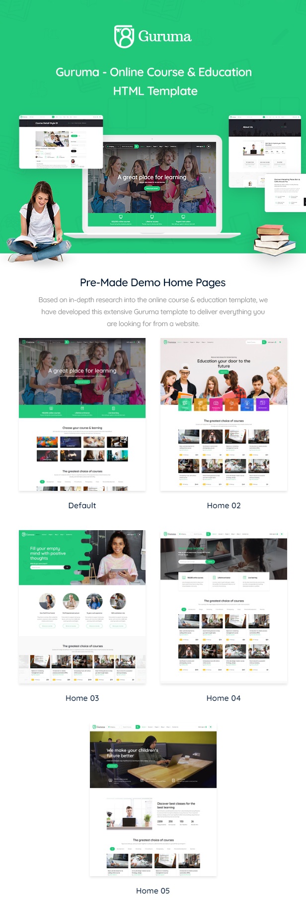 Online Course & Education HTML Template