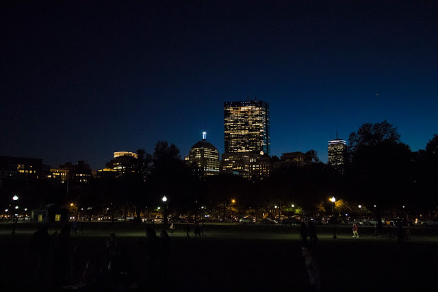 Boston by night