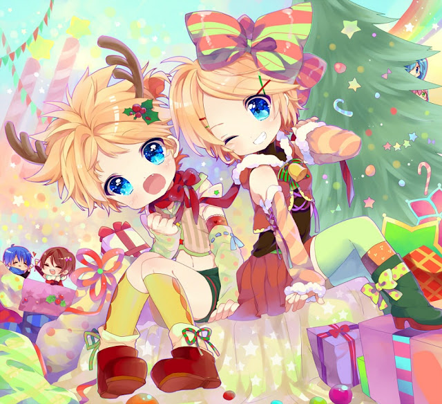 Christmas Vocaloid,anime Christmas, Chibi Christmas