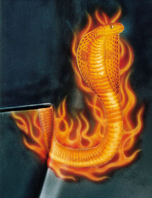 cobra snakes airbrushed