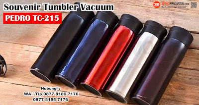 Sedia Thermos Tumbler Pedro TC-215 Vacuum Flask Cetak Logo