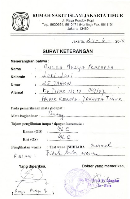 Contoh Surat Keterangan Dokter