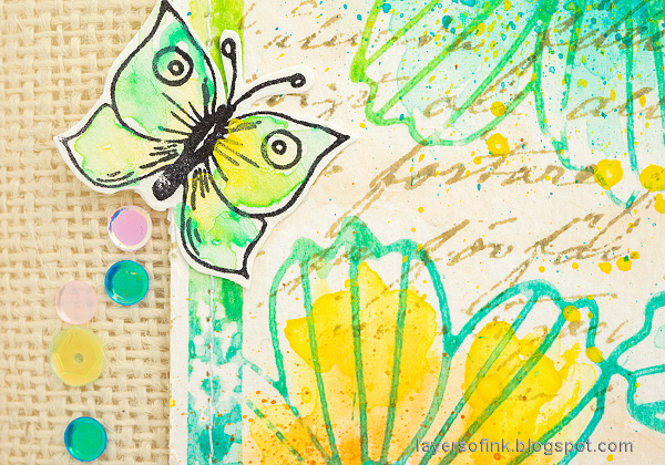 Layers of ink - Misted Flowers Art Journal Tutorial by Anna-Karin Evaldsson.