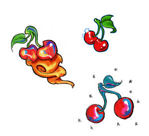 Cherry Tattoo Design