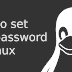 How to set root password on Linux 
