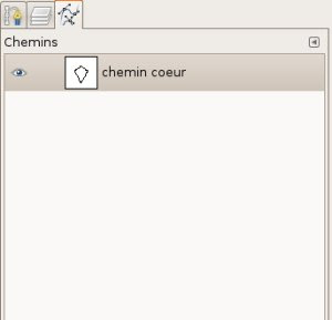 gimp affichage chemins