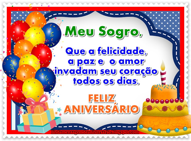 Blog Linda Mensagem de Aniversario sogro