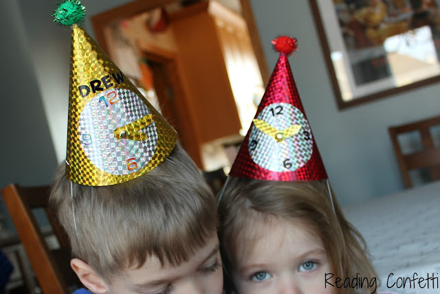 Make Your Own Clock Hats for New Year's Eve from Reading Confetti