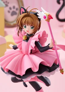 Figura L Size de Sakura Kinomoto con traje de gato negro de Cardcaptor Sakura