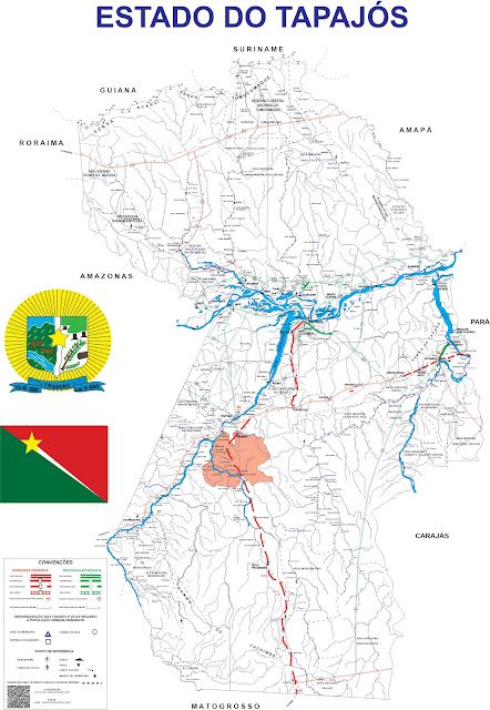 Mapa do Município de Trairão - PARÁ - BRASIL