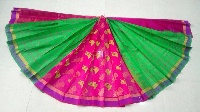 Handloom pattu jakard patli designer saree