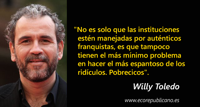 El juez rechaza investigar a Willy Toledo por sus mensajes contra la Semana Santa