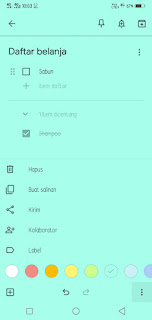 Checkbox google keep