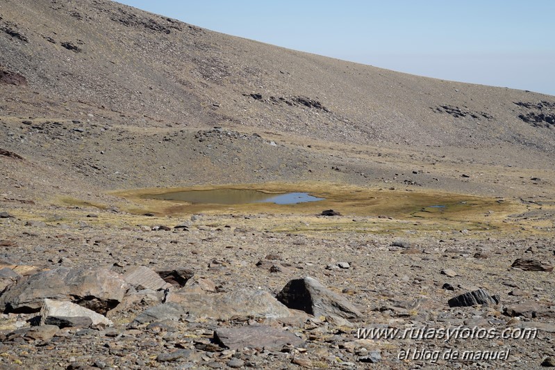 Puntal de Siete Lagunas desde Trevélez (Sierra Nevada)