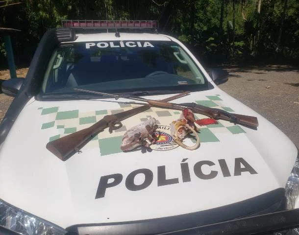 Policia Ambiental do Vale do Ribeira apreende armas utilizadas para caça ilicita