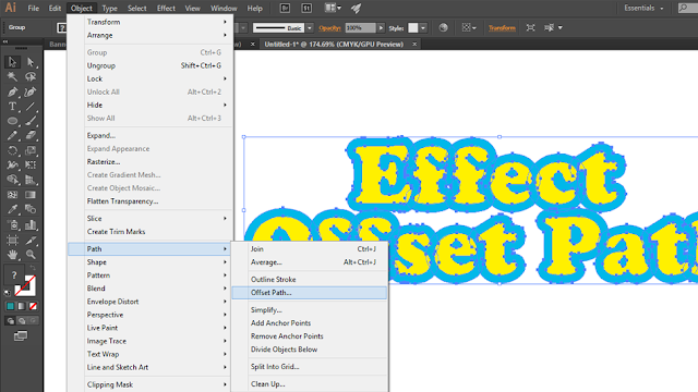 AdobeMasters.blogspot.com -  Cara Menggunakan Effect Offset Path Adobe Illustrator 