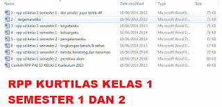 download RPP kurikulum 2013 kelas 1 lengkap