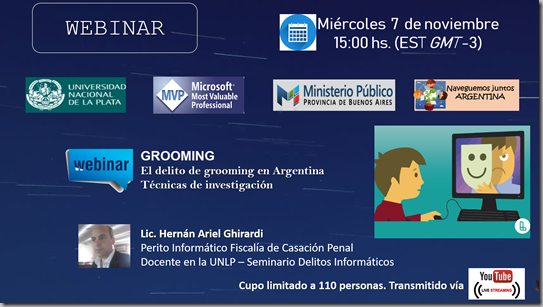 webinar grooming investigacion