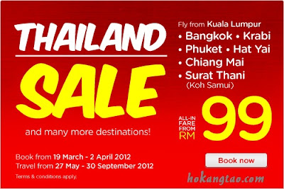 AirAsia Thailand Sale: Fly From Only RM99