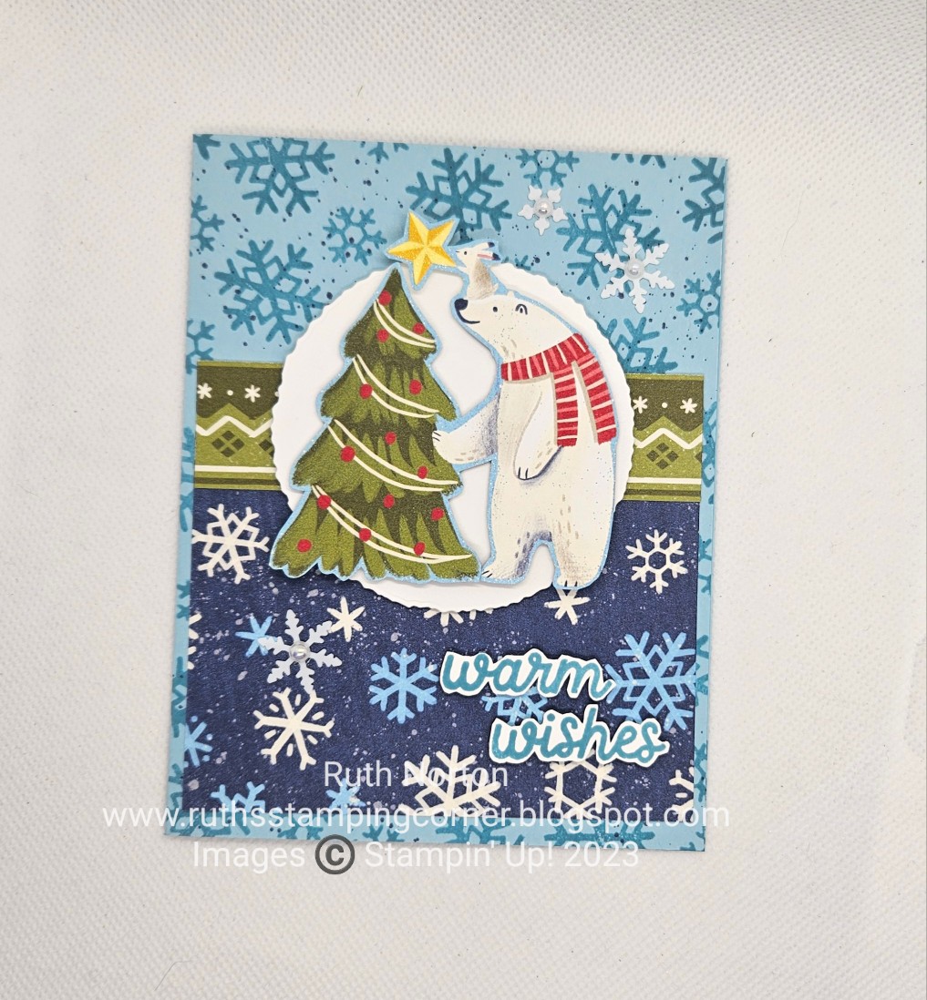 Stampin' Up! Washi Tape Christmas Tree card 