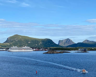 Viking cruise ship docked at Lofoten Islands, Norway