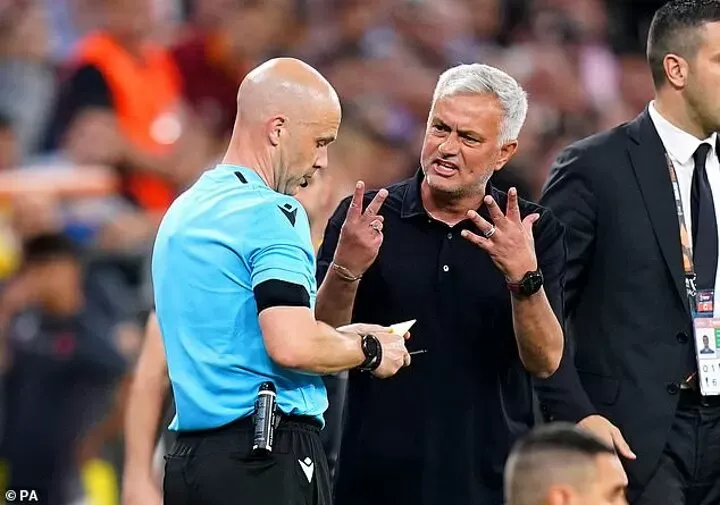 Jose Mourinho hit with a four-match European BAN by UEFA after abusing Anthony Taylor