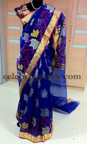 Blue Kota Pattu Saree