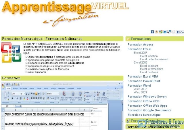 Le site du jour : Apprentissage-virtuel.com