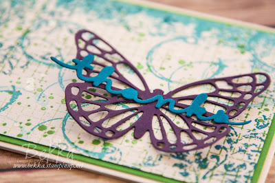 Timeless Textures Butterfly Thank You Card made using supplies from Stampin' Up! UK