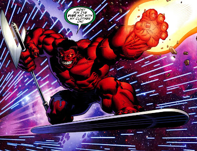 Red Hulk: Most fun I've ever had with my clothes on