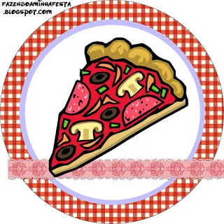 Pizza Party Toppers or Free Printable Candy Bar Labels.