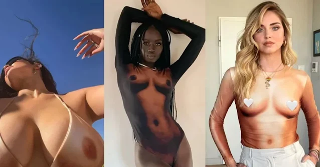 Peça que imita corpo nu é sucesso entre famosas como Kylie Jenner, Sokhna Cisse e Chiara Ferragni