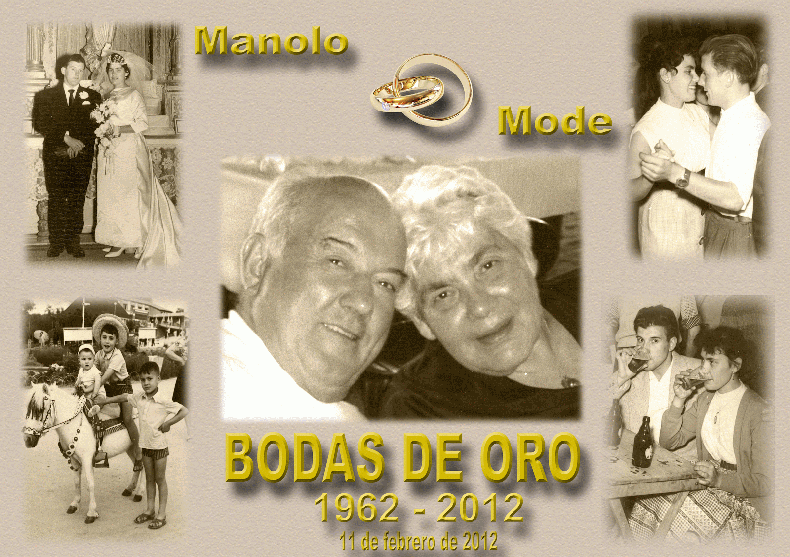 COMPENDIO DE POÉTICA: A MIS PADRES.- BODAS DE ORO