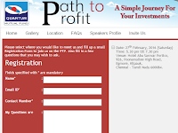 Quantum MFs FREE Investor Meeting-Path to Profit Sat 27th Feb. 2106 at Chennai..!