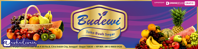 Contoh Desain  Banner  Spanduk Download Toko  Buah Segar 