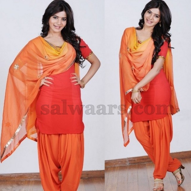 Samantha Patiala Salwar Kameez