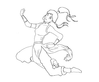 #3 Korra Coloring Page