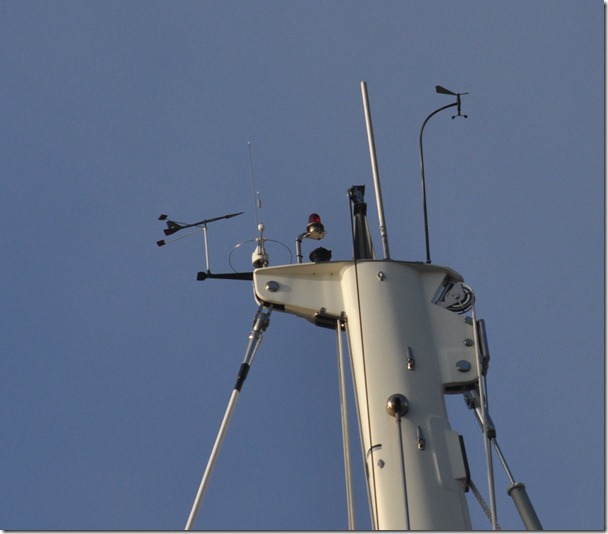 Gear at the top of the mast