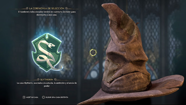 Análisis de Hogwarts Legacy - Sombrero Seleccionador