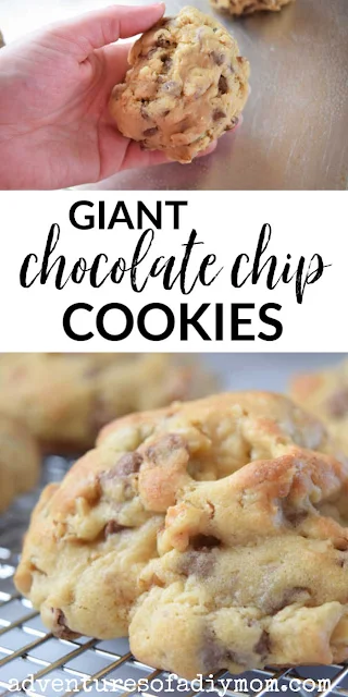 giant chocolate chip cookies