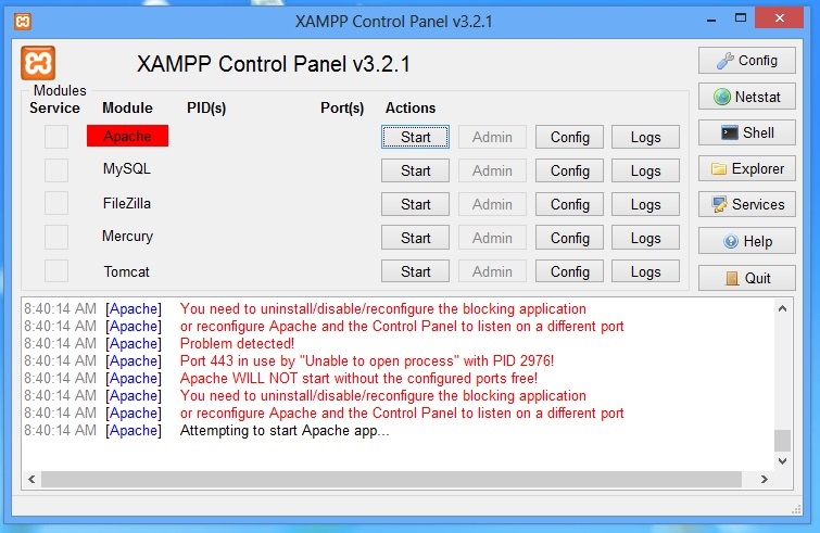 Cara Mengatasi Apache Tidak Bisa Dijalankan di Xampp Pada Windows 10