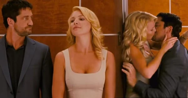 Katherine Heigl hot scnee elevator kiss