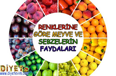 meyveler sebzeler renkler faydaları