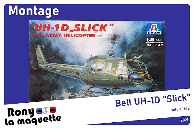 Montage pas à pas du Bell UH-1D d'Italeri au1/48.