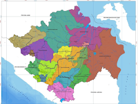 Letak Geografis Kabupaten dan kota di Provinsi Sumatra Selatan