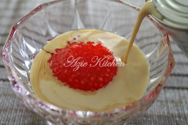 Puding Sagu Nur Qaseh Yang Mudah Dan Sedap - Azie Kitchen