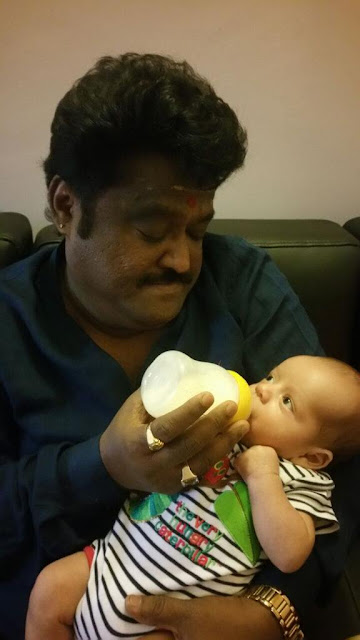 Jaggesh with grandson