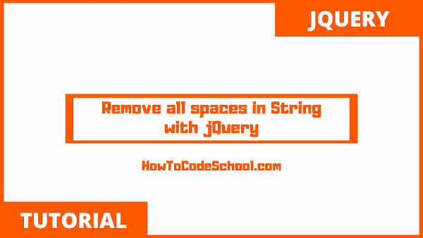 Remove all spaces in String with jQuery