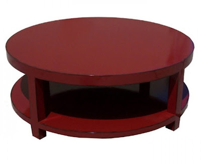 Site Blogspot  Antique Coffee Table on Red Mahogany Round  Double Tiered Coffee Table